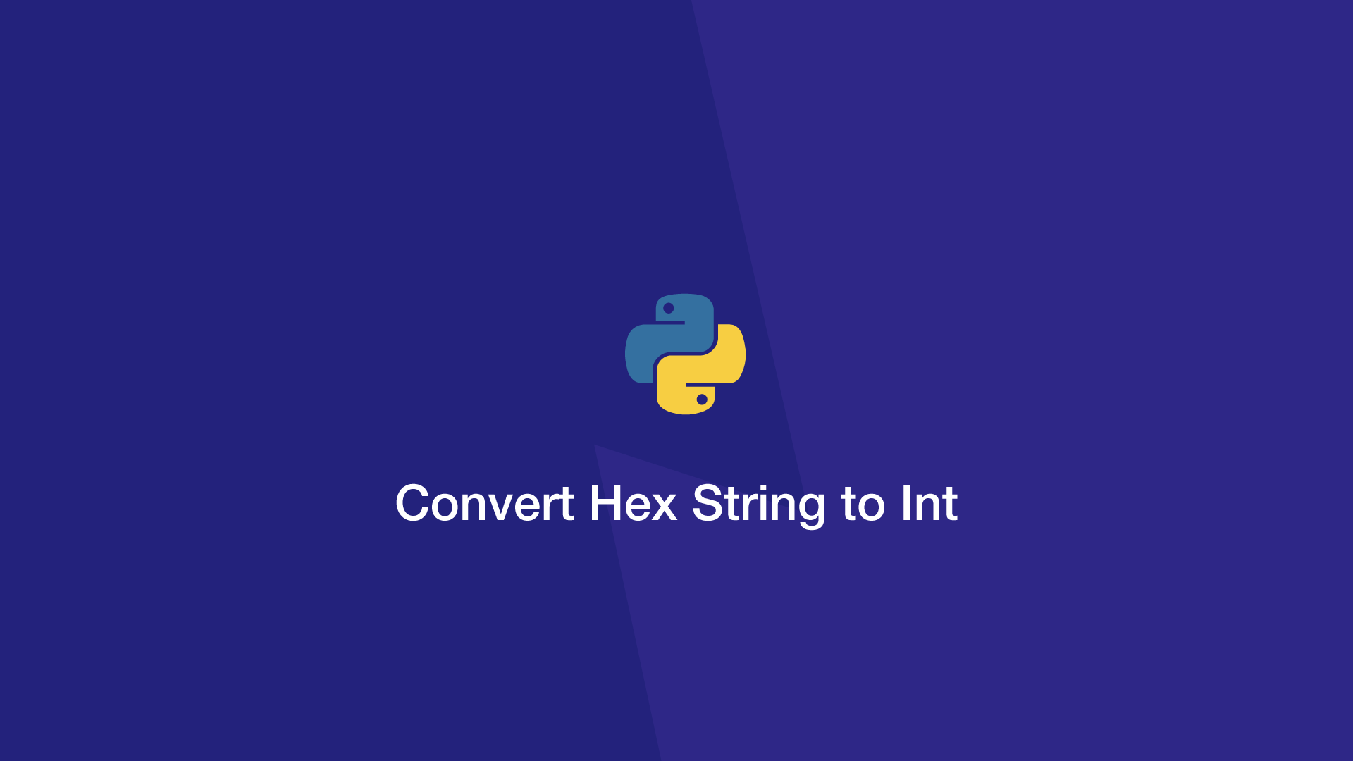 Convert Hex String To Int In Python SkillSugar