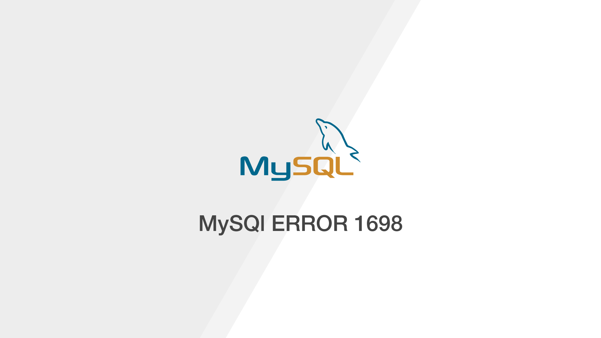 MySQL ERROR 1698 28000 Access Denied For User root localhost 