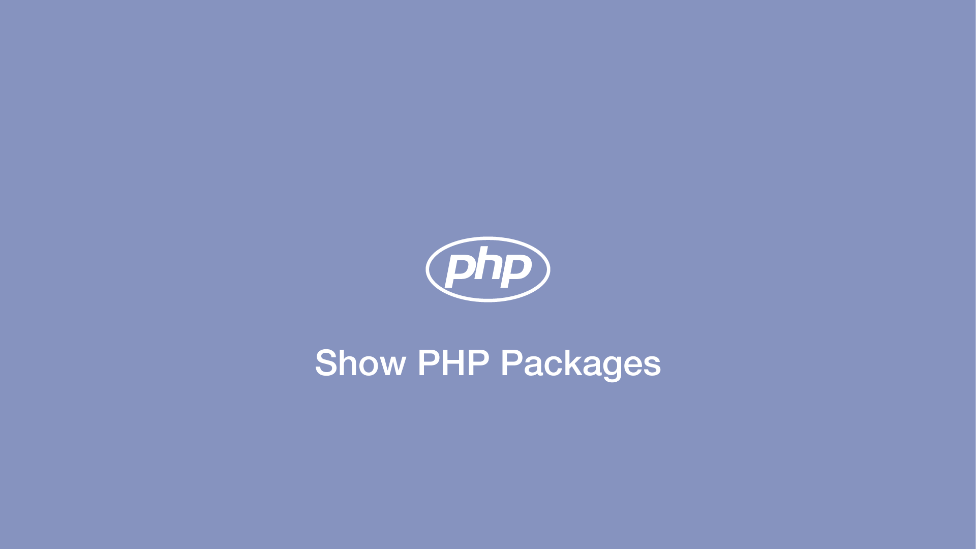 How To Show PHP Packages SkillSugar