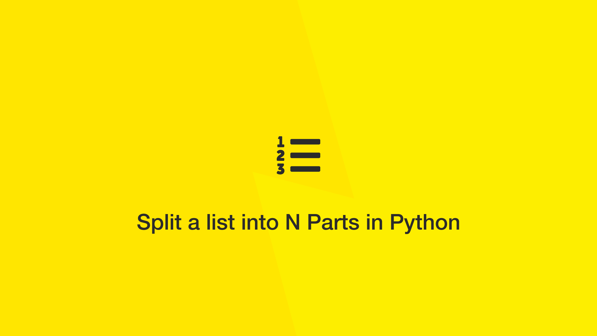 How To Split A List Into N Parts In Python SkillSugar